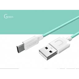 SJ099   Cable de Datos USB A a Tipo C  1M  Celeste  U Turn Series  USAMS