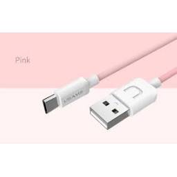 SJ099   Cable de Datos USB A a Tipo C  1M  Rosado  U Turn Series  USAMS