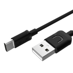 SJ099   Cable de Datos  Tipo C  1M  Negro  U Turn Series  USAMS