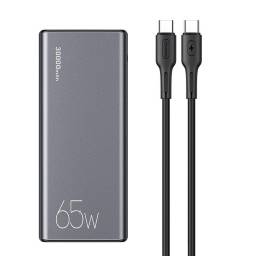 Power Bank 30.000mAh PB59   65W  2xQC3.0+PD  Cable tipo C a Tipo C PD  Negro  CD165 USAMS