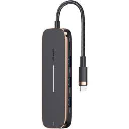 US-SJ578 HUB 5in1 Tipo C (3 USB+Tipo-C+HDMI Ports)