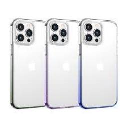 BH811   Case  Apple iPhone 14  TPU Anti Amarilleo  Binz Series  Transparente  Degradado Negro  USAMS