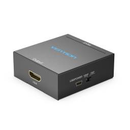 Convertidor RCA a HDMI   720P/1080P/USB Mini-B / Negro  AEFB0  Vention
