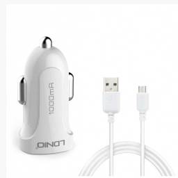 DL-C17  Cargador Auto  2.4A  12W  1 USB  Micro  Blanco  LDNIO