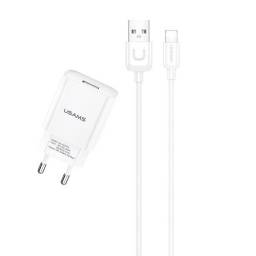 US-T21   Cargador USB  1 USB  2.1A  Cable Lightning  USAMS