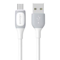 SJ595   Cable de Datos  Lightning  1M  Blanco  2.4A  Jelly Serie  USAMS