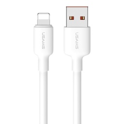 Cable de Datos U84   USB A a Lightning  2M  2.4A  Blanco  SJ605  USAMS