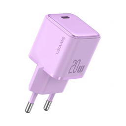 Cargador Pared   20W PD  Carga Rpida  Violeta  CC183  USAMS