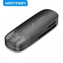 CLGB0 Lector de tarjetas SD+TF USB 3.0   Negro  Vention