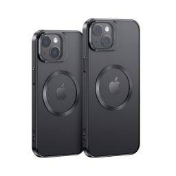 BH856   Case  Apple iPhone 15 Plus 6.7"  TPU Magntico  Transparente/Negro  Geying Series  USAMS