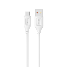 Cable de Datos   USB A a USB C  3A  Blanco  SJ619  USAMS