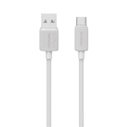 Cable de Datos USB A a Tipo C SJ698   3A  3M  Blanco  USAMS
