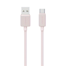 Cable de Datos USB A a Tipo C SJ698   3A  3M  Rosado  USAMS
