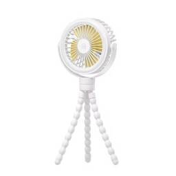 Ventilador Porttil para Cochecito de Beb o Escritorio   CLuz  2000mAh  Blanco  ZB289 USAMS