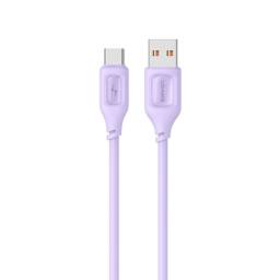 Cable de Datos   USB A a Tipo C  3A  Lila  SJ619  USAMS